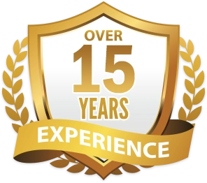 over 15 years of experience