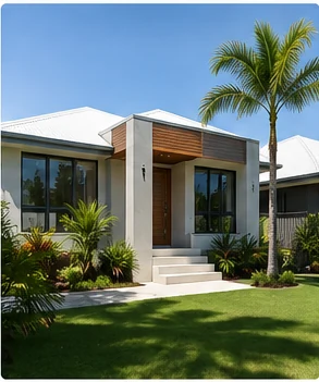 Modern Queensland home with energy efficient double glazed windows