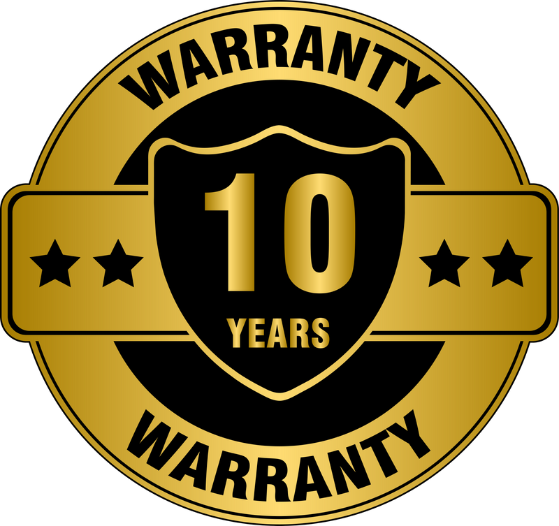10 years warranty